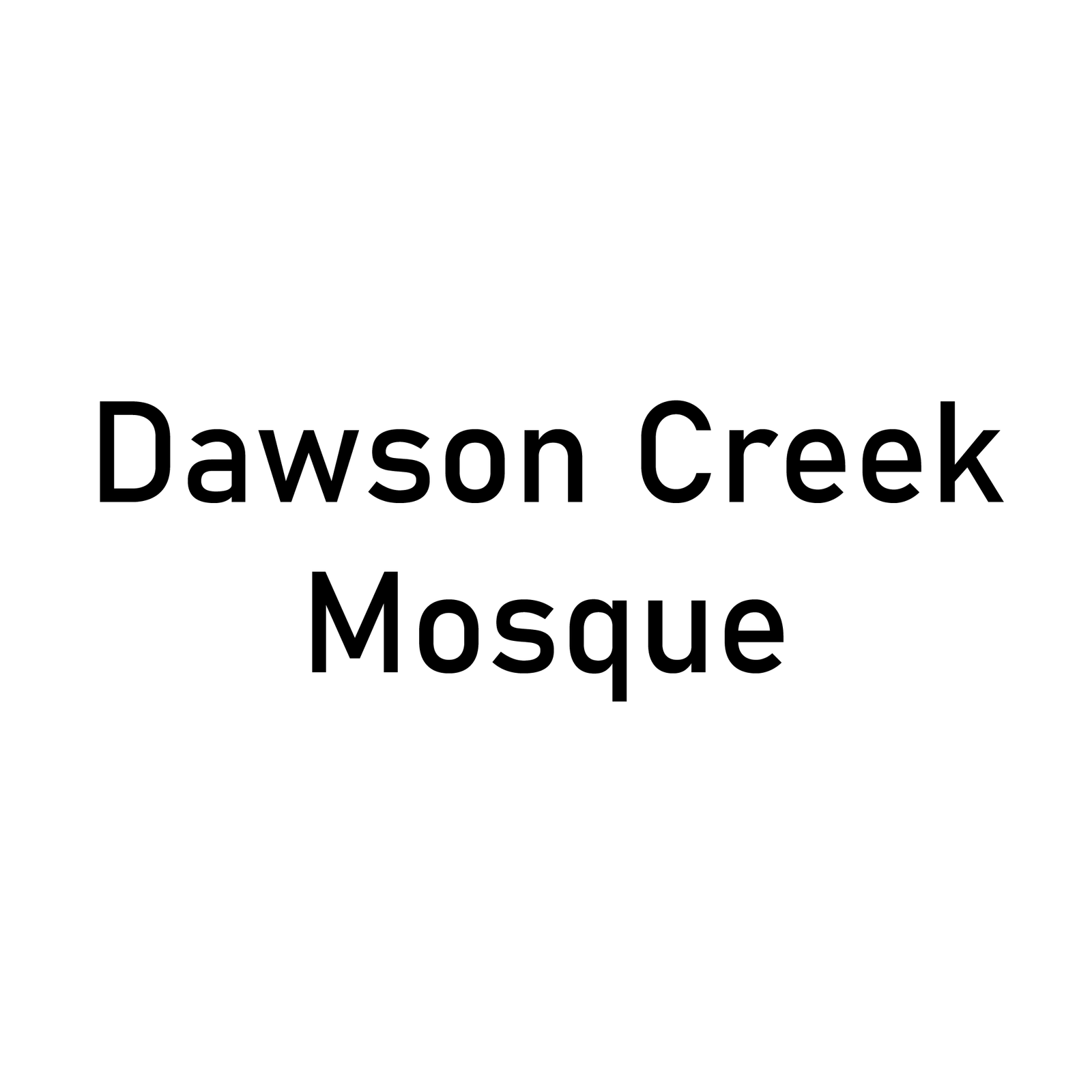 Dawson Creek Mosque Logo